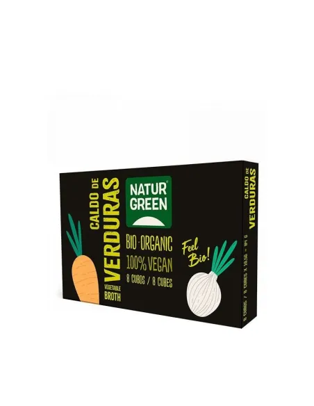 NATURGREEN CUBITO DE CALDO DE VERDURAS ECOLÓGICO 10X8,4GR