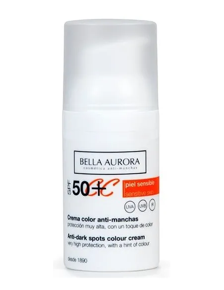 BELLA AURORA CREMA COLOR ANTI-MANCHAS SPF-50+ 30 ML