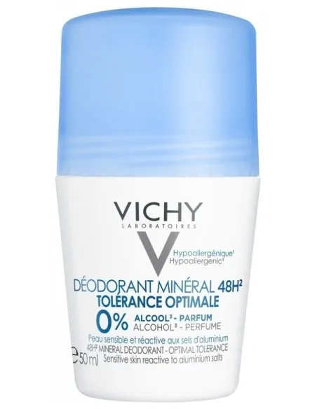 VICHY DESODORANTE MINERAL TOLERANCIA ÓPTIMA 48H ROLL-ON 50ML