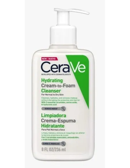 CERAVE LIMPIADORA CREMA-ESPUMA HIDRATANTE 236 ML
