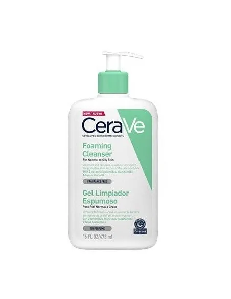 CERAVE GEL LIMPIADOR ESPUMOSO 473 ML