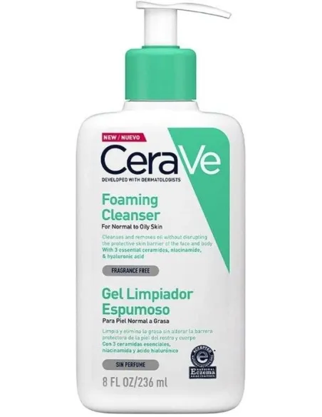 CERAVE GEL LIMPIADOR ESPUMOSO 236 ML