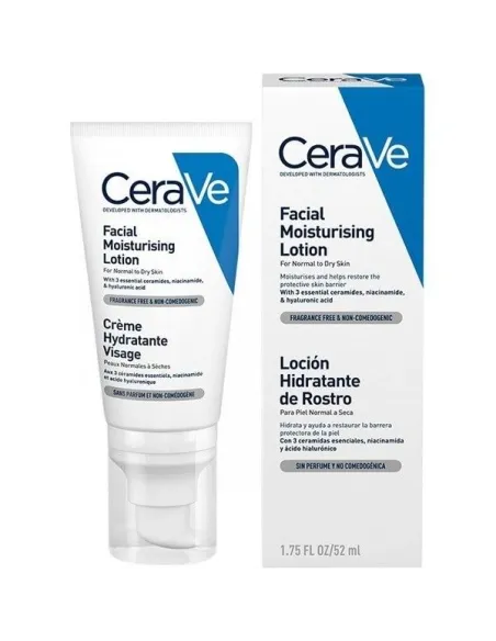 CERAVE LOCIÓN HIDRATANTE DE ROSTRO PIEL NORMAL 52 ML