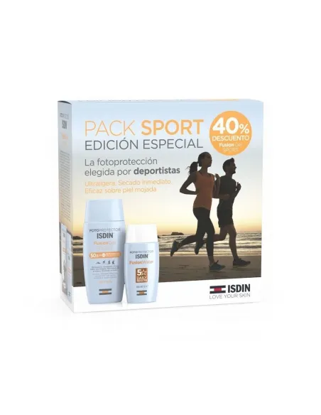 ISDIN PACK SPORT FOTOPROTECTOR FUSION WATER SPF50+ 50ML + GEL WET SKIN 100ML