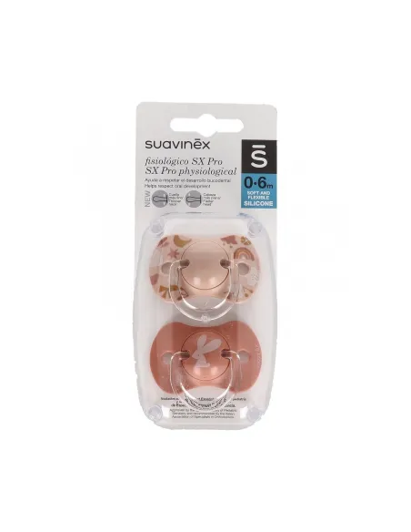 SUAVINEX CHUPETE SILICONA FISIOLÓGICO 0 - 6 MESES 2 UNIDADES
