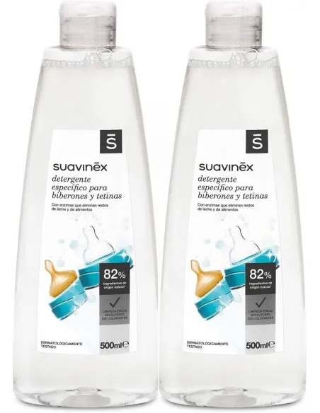 SUAVINEX DETERGENTE ESPECÍFICO BIBERONES Y TETINAS 2 X 500ML
