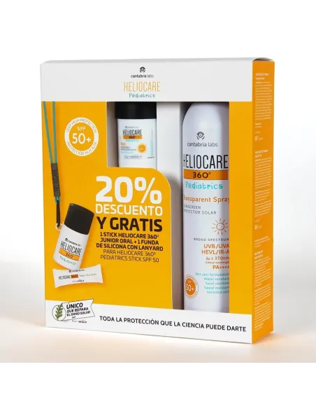PACK HELIOCARE 360 PED. STICK 25G+SPRAY 20ML