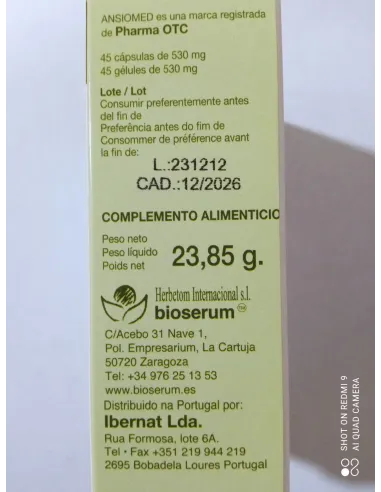 ANSIOMED 45 CAPSULAS