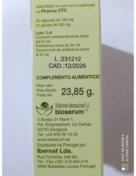 ANSIOMED 45 CAPSULAS