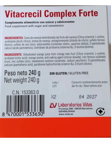 VITACRECIL COMPLEX FORTE 30 SOBRES