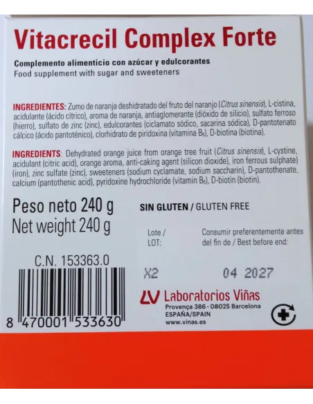 VITACRECIL COMPLEX FORTE 30 SOBRES