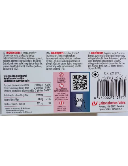 VITACRECIL COMPLEX FE 90 CAPSULAS