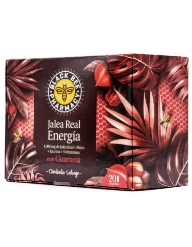 BLACK BEE PHARMACY JALEA REAL ENERGÍA CON GUARANÁ 20 AMPOLLAS