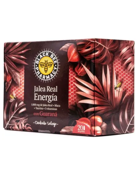 BLACK BEE PHARMACY JALEA REAL ENERGÍA CON GUARANÁ 20 AMPOLLAS