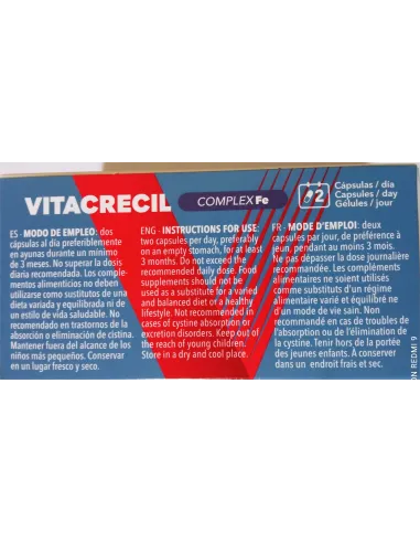 VITACRECIL COMPLEX FE 90 CAPSULAS