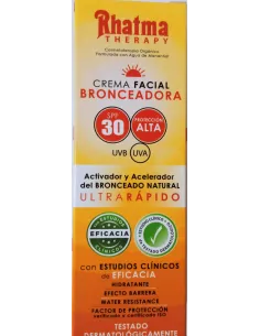 CREMA FACIAL BRONCEADORA SPF 30 RHATMA 60ML