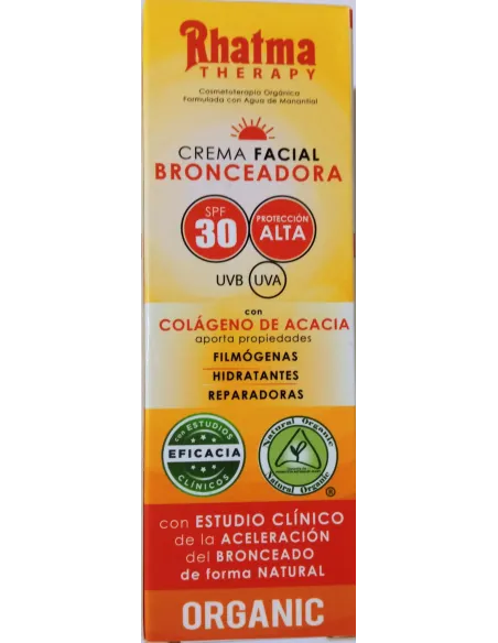 CREMA FACIAL BRONCEADORA SPF 30 RHATMA 60ML