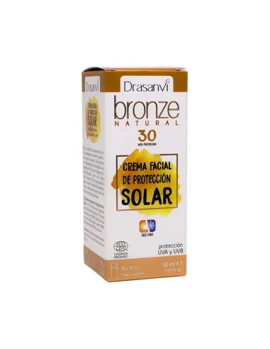 Crema Protección Solar Facial Cosmos Organic Bio SPF-50 50 ml Bronze Drasanvi