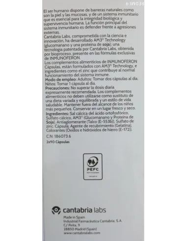 INMUNOFERON DUPLO 90+90 CAPSULAS
