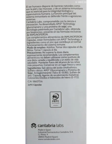 INMUNOFERON DUPLO 90+90 CAPSULAS