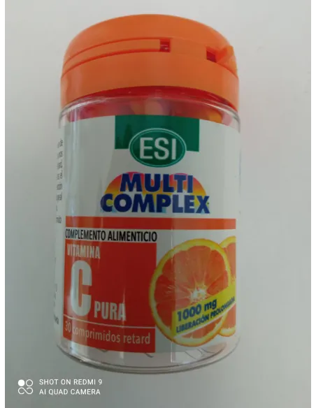 VITAMINA C PURA 1.000MG RETARD 30 COMPRIMIDO