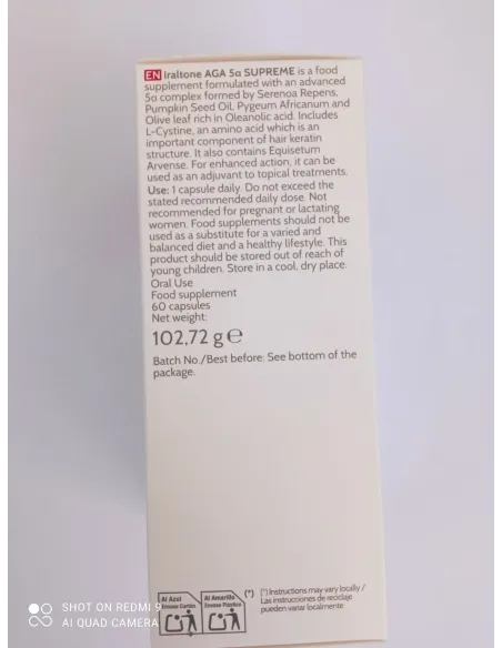 IRALTONE AGA 5-ALFA SUPREME 60 CAPS