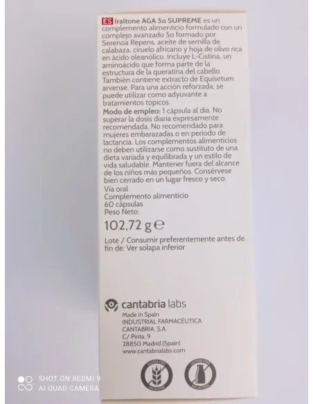IRALTONE AGA 5-ALFA SUPREME 60 CAPS