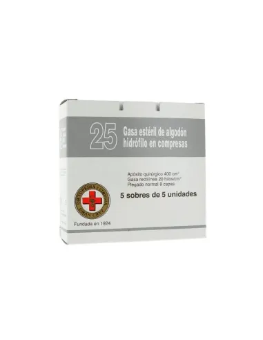 GASA ESTERIL GRAN CRUZ 25 UND