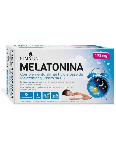 MELATONINA + VIT. B6 60 COMP NATYSAL
