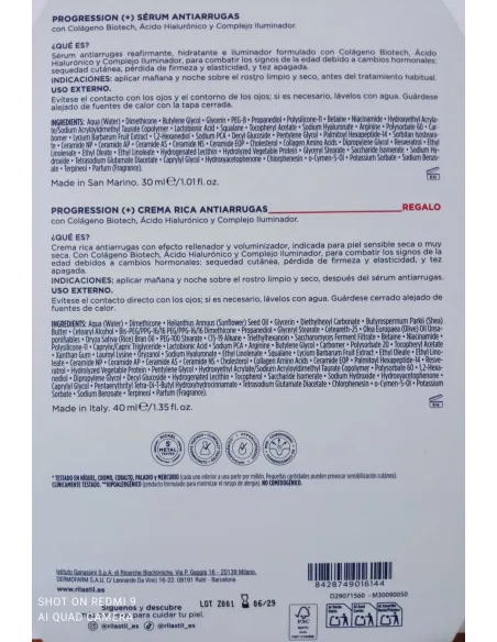 Rilastil Rutina Reafirmante Anti-Arrugas Prgression (+)