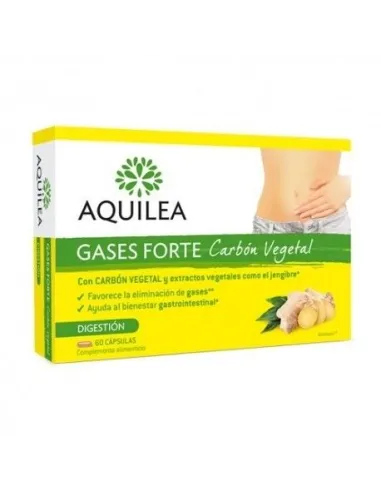 AQUILEA GASES FORTE CARBÓN VEGETAL 60 CÁPSULAS