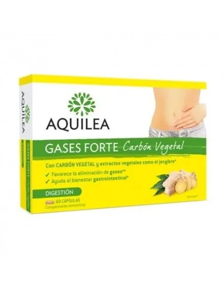 AQUILEA GASES FORTE CARBÓN VEGETAL 60 CÁPSULAS