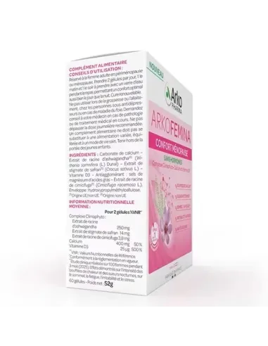 ARKOFEMINA MENOPAUSIA 60 CAPS SIN HORMONAS