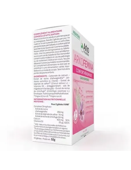 ARKOFEMINA MENOPAUSIA 60 CAPS SIN HORMONAS