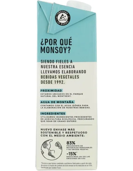 MONSOY BEBIDA DE ALMENDRA 1L