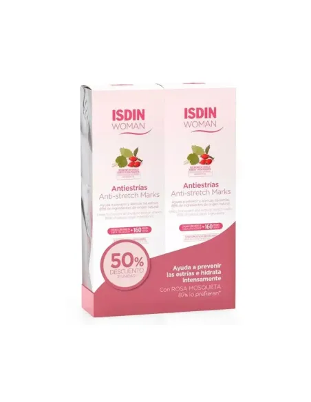 ISDIN Antiestrías Duplo (2x250ml) - Pack Ahorro 50% en 2ª Unidad