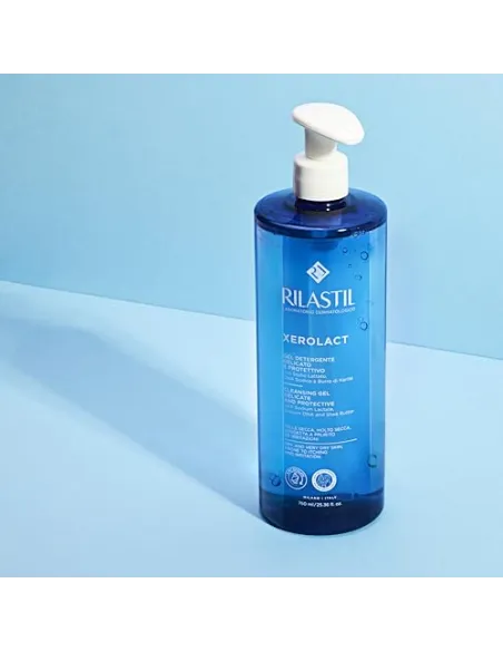 Rilastil Xerolact Gel Limpiador Reparador, 1000 ml...