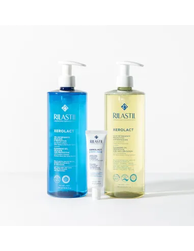 Rilastil Xerolact Gel Limpiador Reparador, 1000 ml...