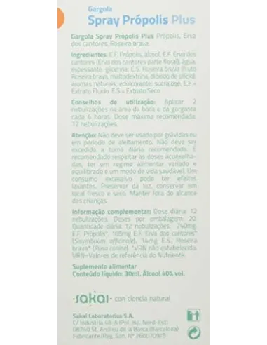 GARGOLA SPRAY PLUS 30ML