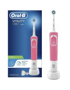 ORAL-B CEPILLO DENTAL ELÉCTRICO RECARGABLE VITALITY 100 CROSS ACTION ROSA