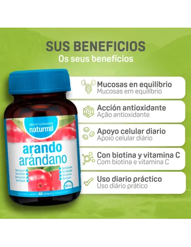 NATURMIL ARANDANO 10800MG 60 CAPSULAS