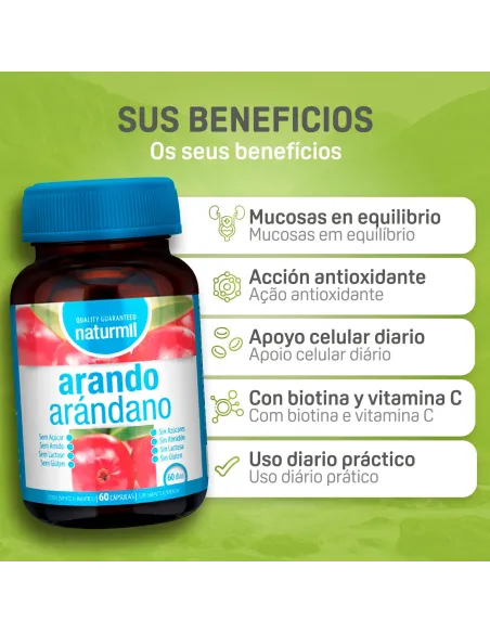 NATURMIL ARANDANO 10800MG 60 CAPSULAS