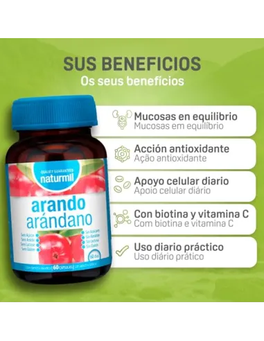 NATURMIL ARANDANO 10800MG 60 CAPSULAS