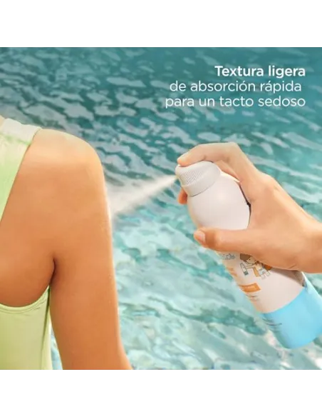 Fotoprotector ISDIN Pediatrics Transparent spray Wet Skin SPF 50 - Protector solar corporal para niños, invisible, ligero, p...