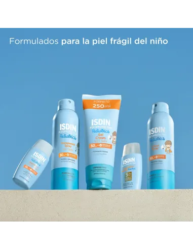 Fotoprotector ISDIN Pediatrics Transparent spray Wet Skin SPF 50 - Protector solar corporal para niños, invisible, ligero, p...