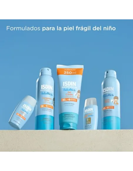 Fotoprotector ISDIN Pediatrics Transparent spray Wet Skin SPF 50 - Protector solar corporal para niños, invisible, ligero, p...