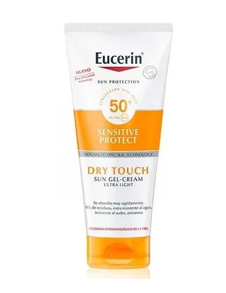 EUCERIN SUN BODY SENSITIVE PROTECT GEL CREMA TOQUE SECO SPF-50+ 200ML