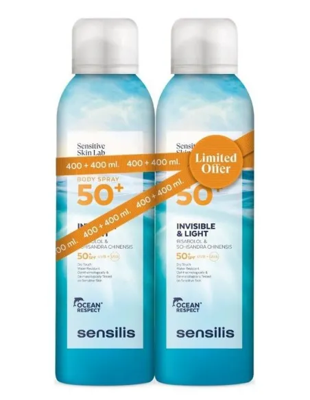 SENSILIS BODY SPRAY SPF-50+ DUPLO 2 X 200ML
