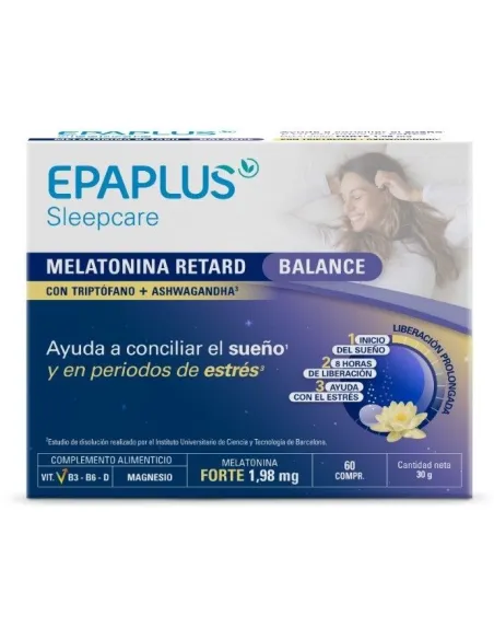 EPAPLUS SLEEPCARE MELATONINA RETARD BALANCE 60 COMPRIMIDOS