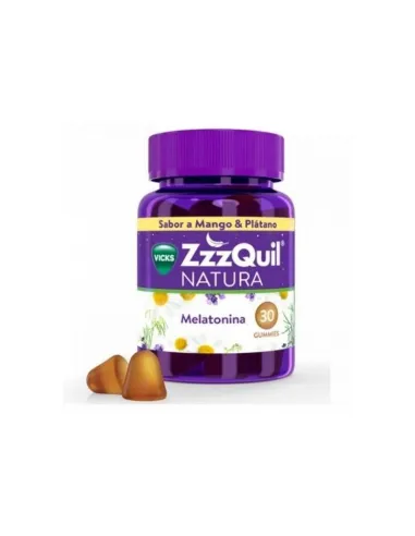 ZZZQUIL NATURA MANGO Y PLÁTANO 30 GUMMIES